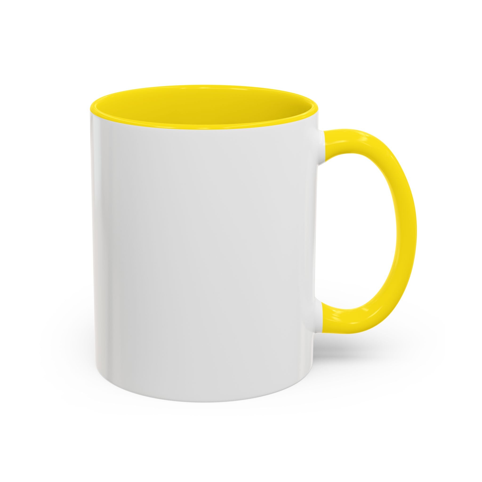 Floral Accent Coffee Mug — Pink Interior (11/15oz)