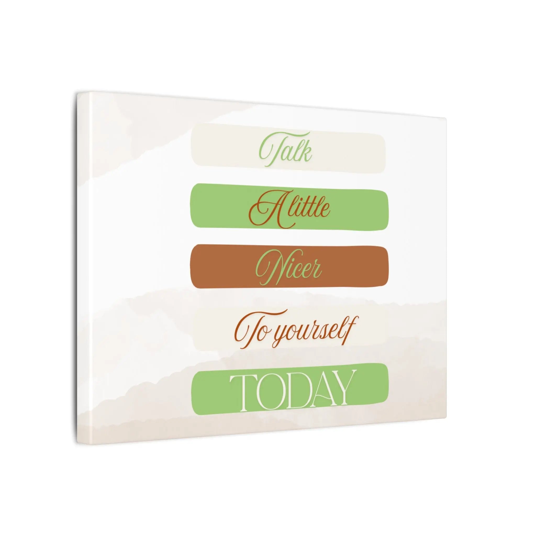 Self Talk Canvas Print Printify
