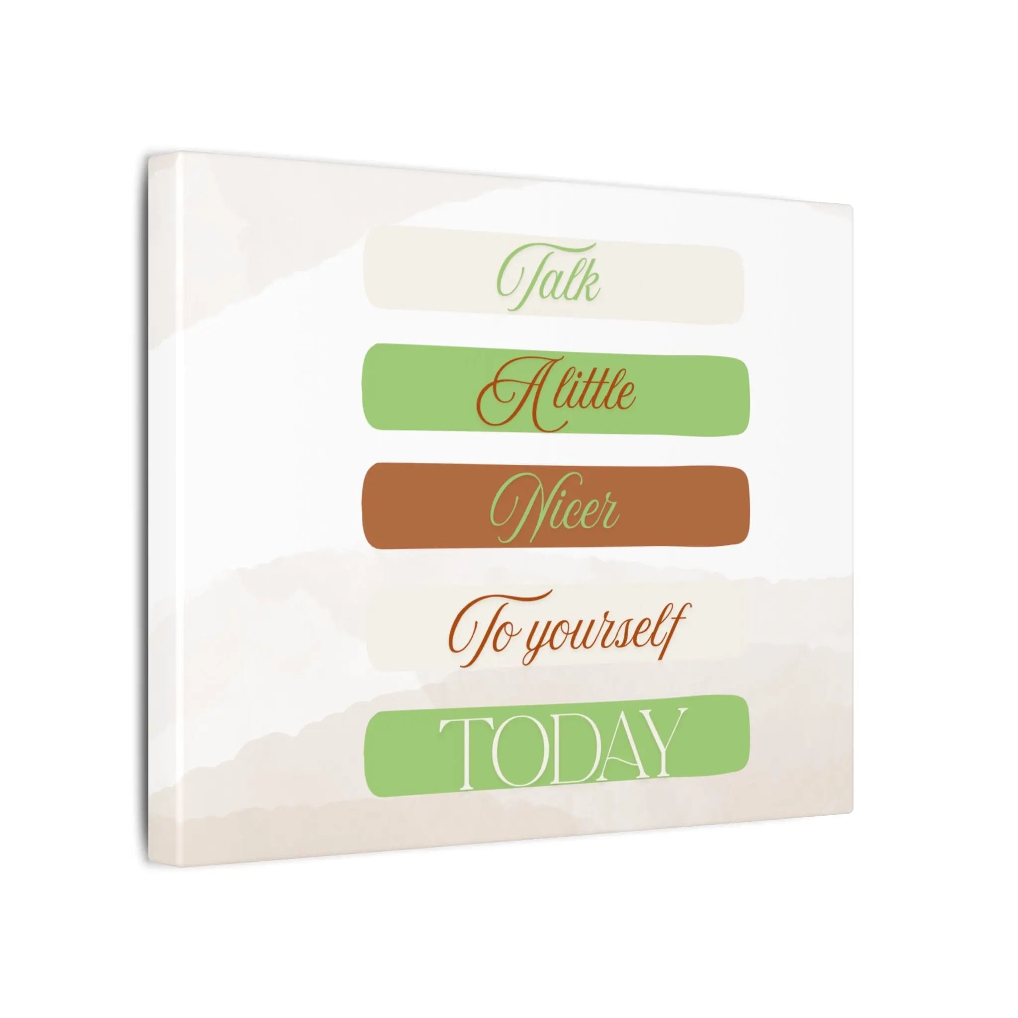 Self Talk Canvas Print Printify