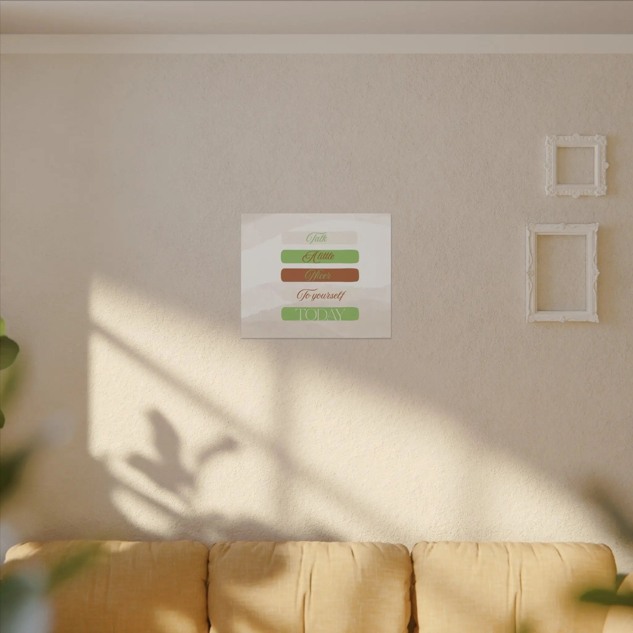 Self Talk Canvas Print Printify