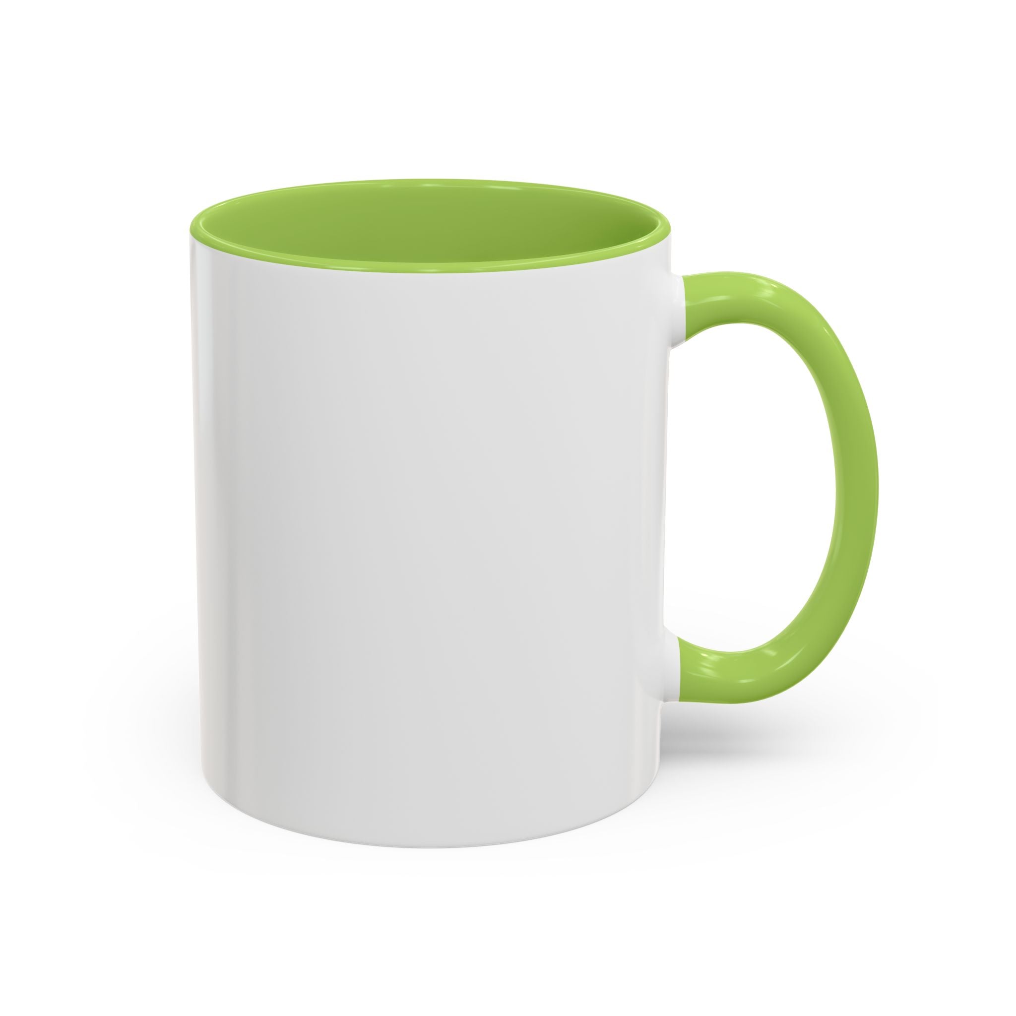 Floral Accent Coffee Mug — Pink Interior (11/15oz)