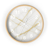 Gold Marble Wall Clock Printify