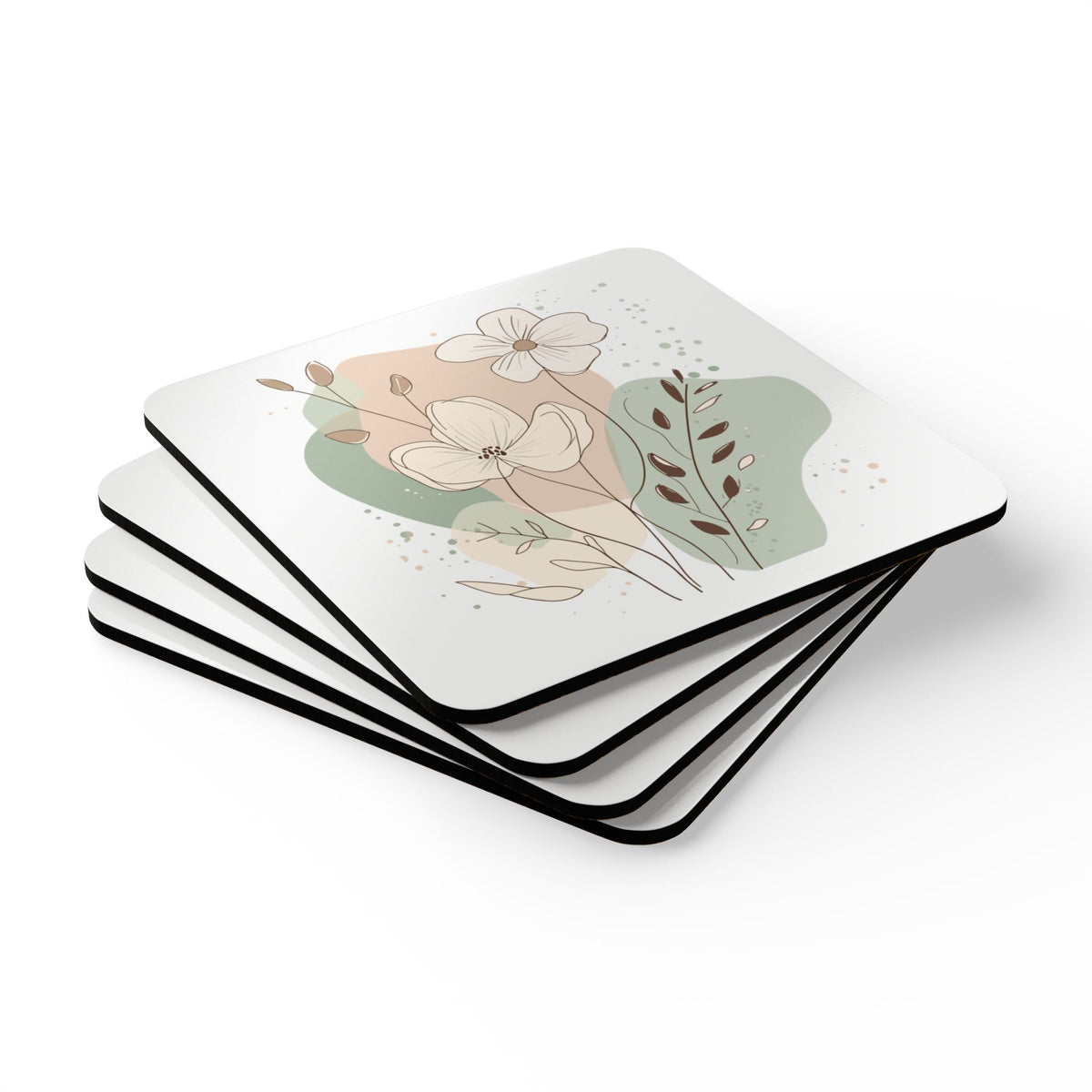 Floral Coaster Set Printify