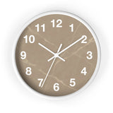 Taupe Marble Wall Clock Printify