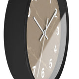 Taupe Marble Wall Clock Printify
