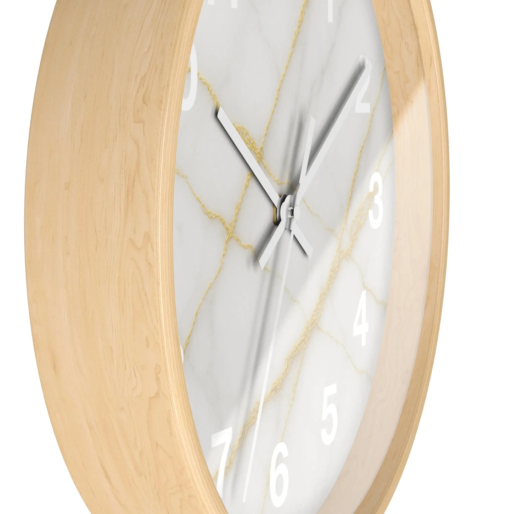 Gold Marble Wall Clock Printify