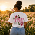 Consider The Lilies Floral Tee — Pink Lily Shirt