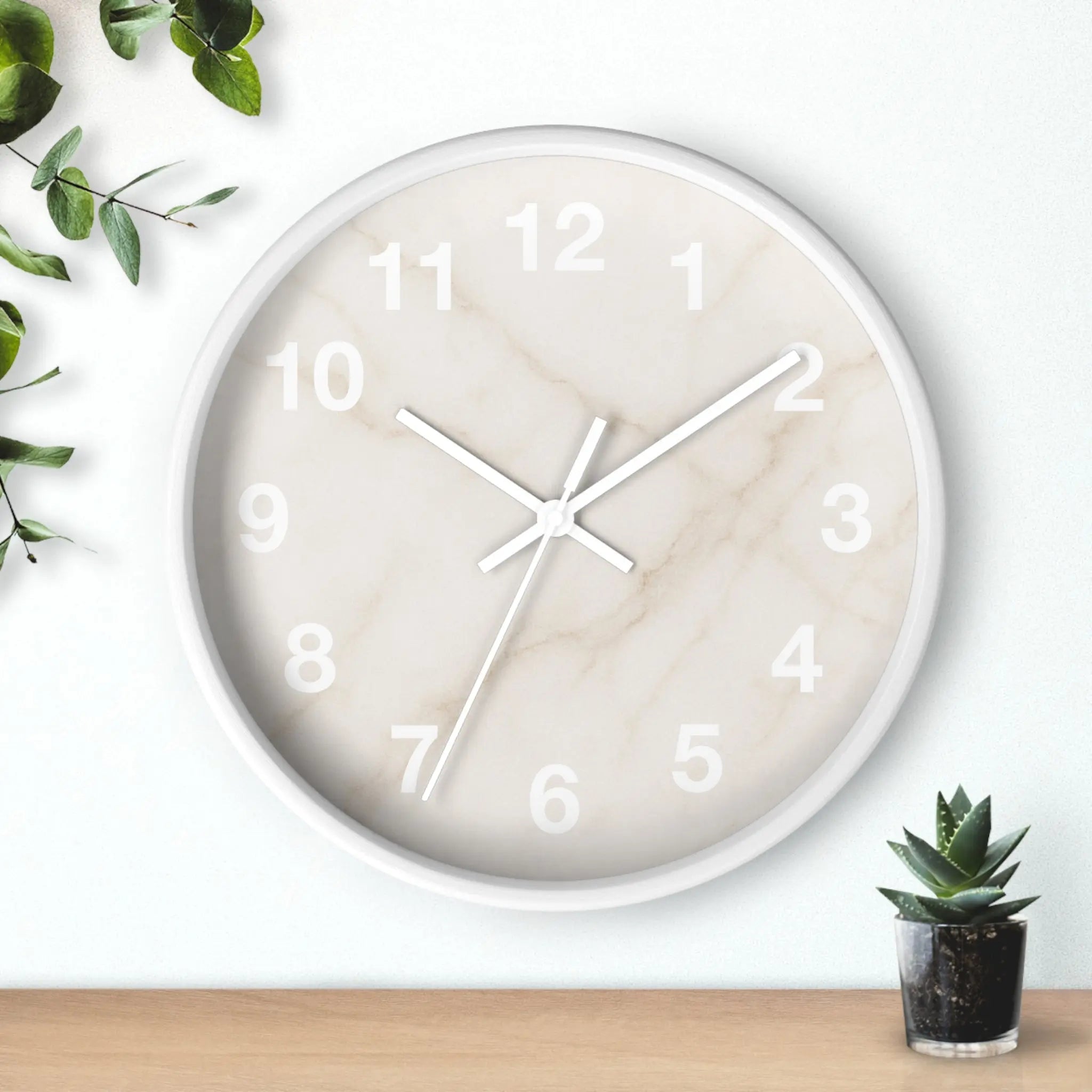 Marble Minimalist Wall Clock Printify