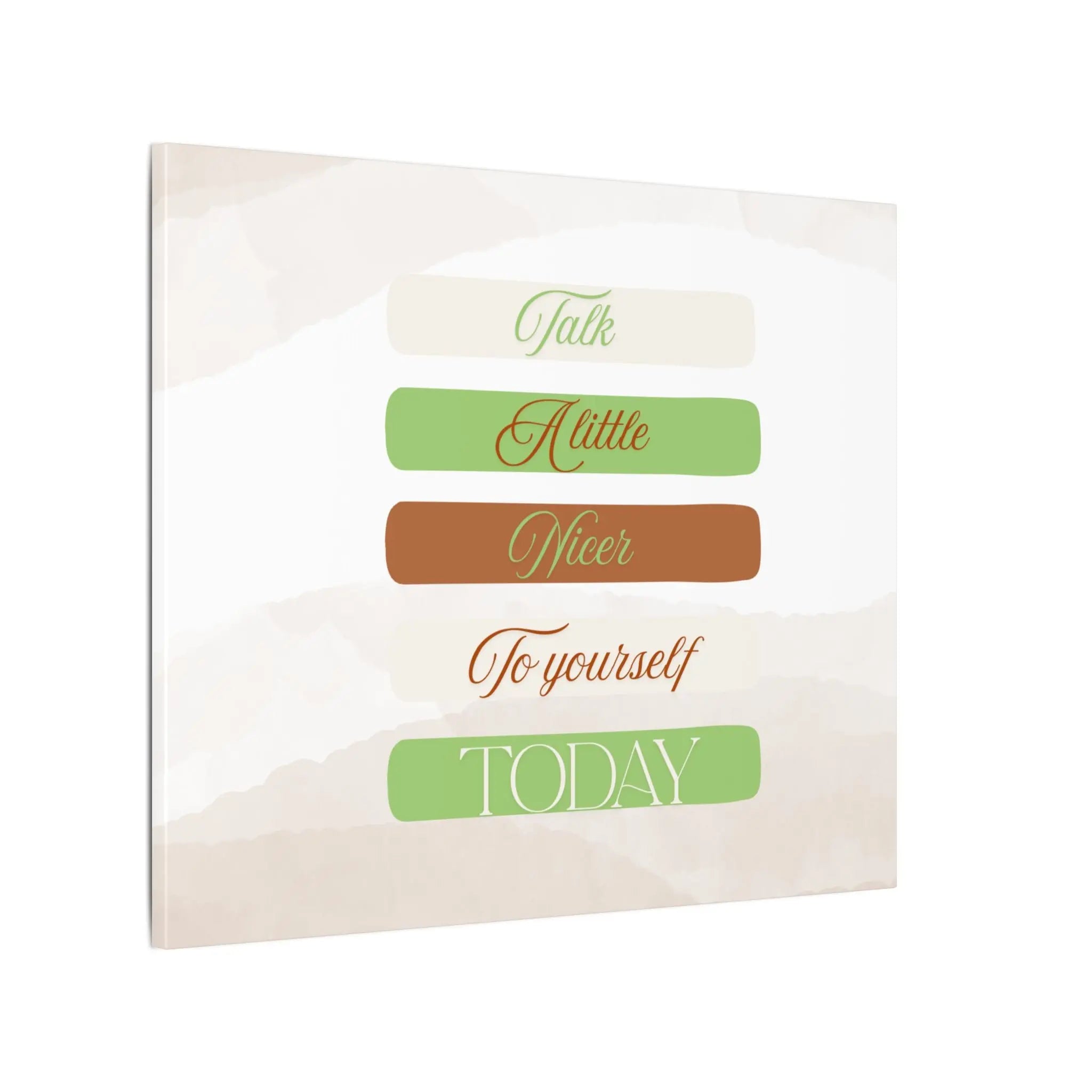Self Talk Canvas Print Printify