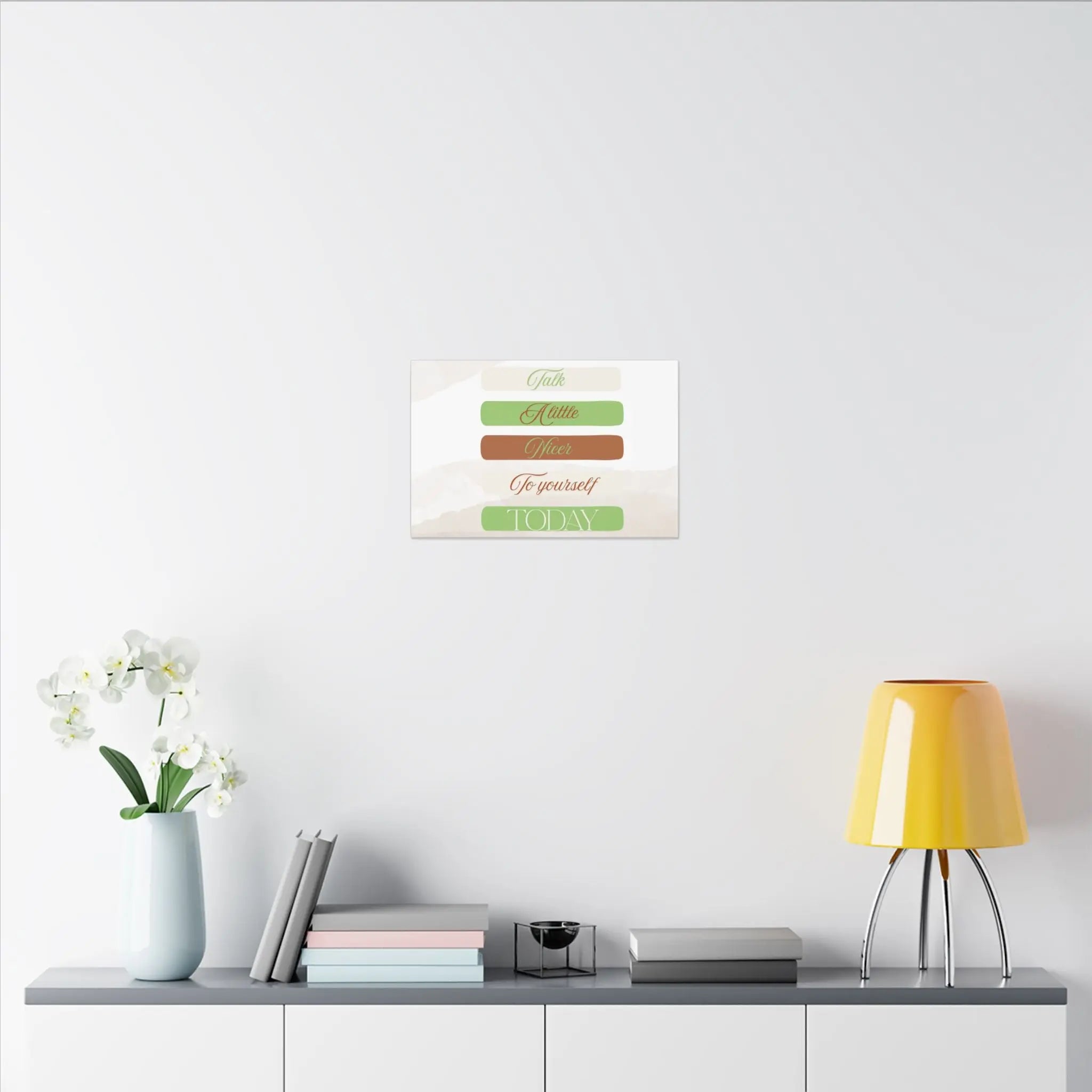 Self Talk Canvas Print Printify