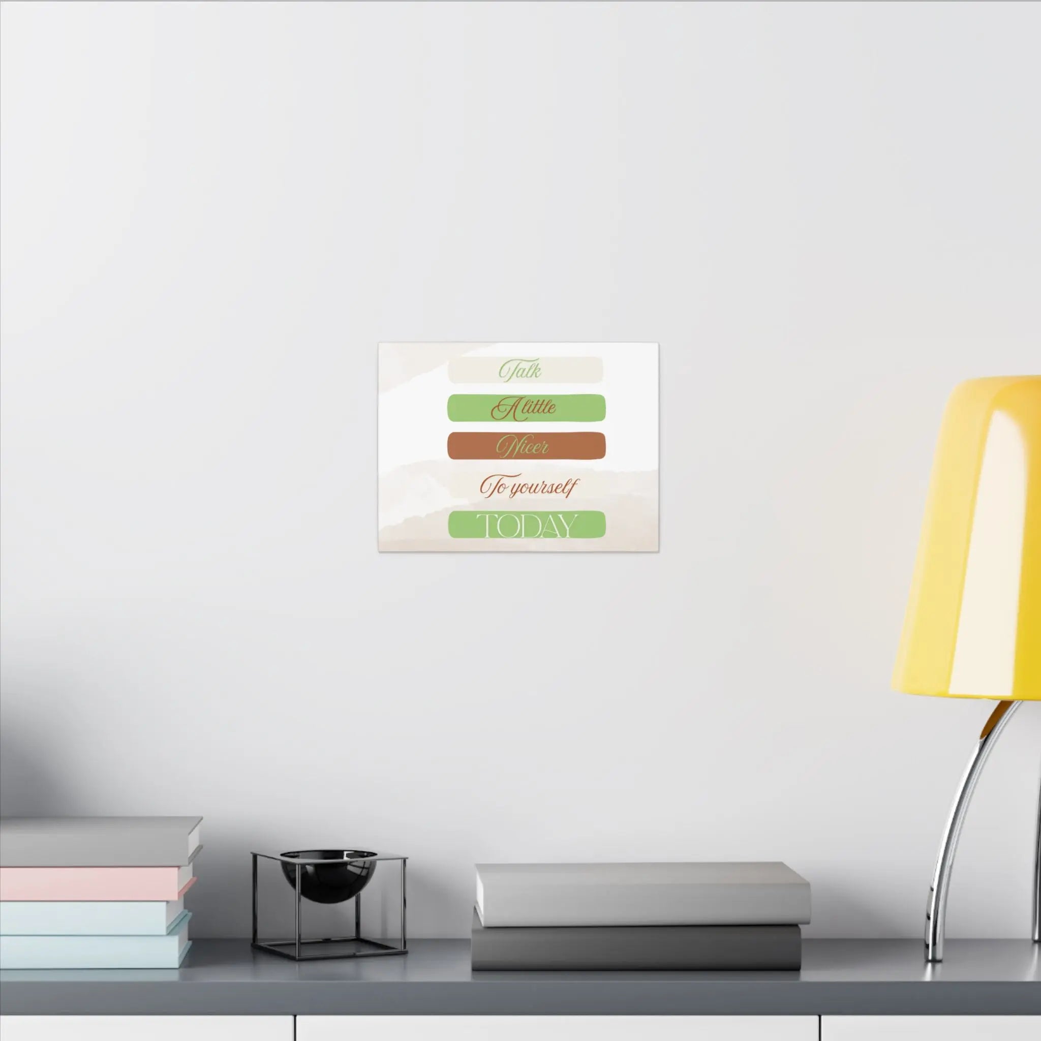 Self Talk Canvas Print Printify