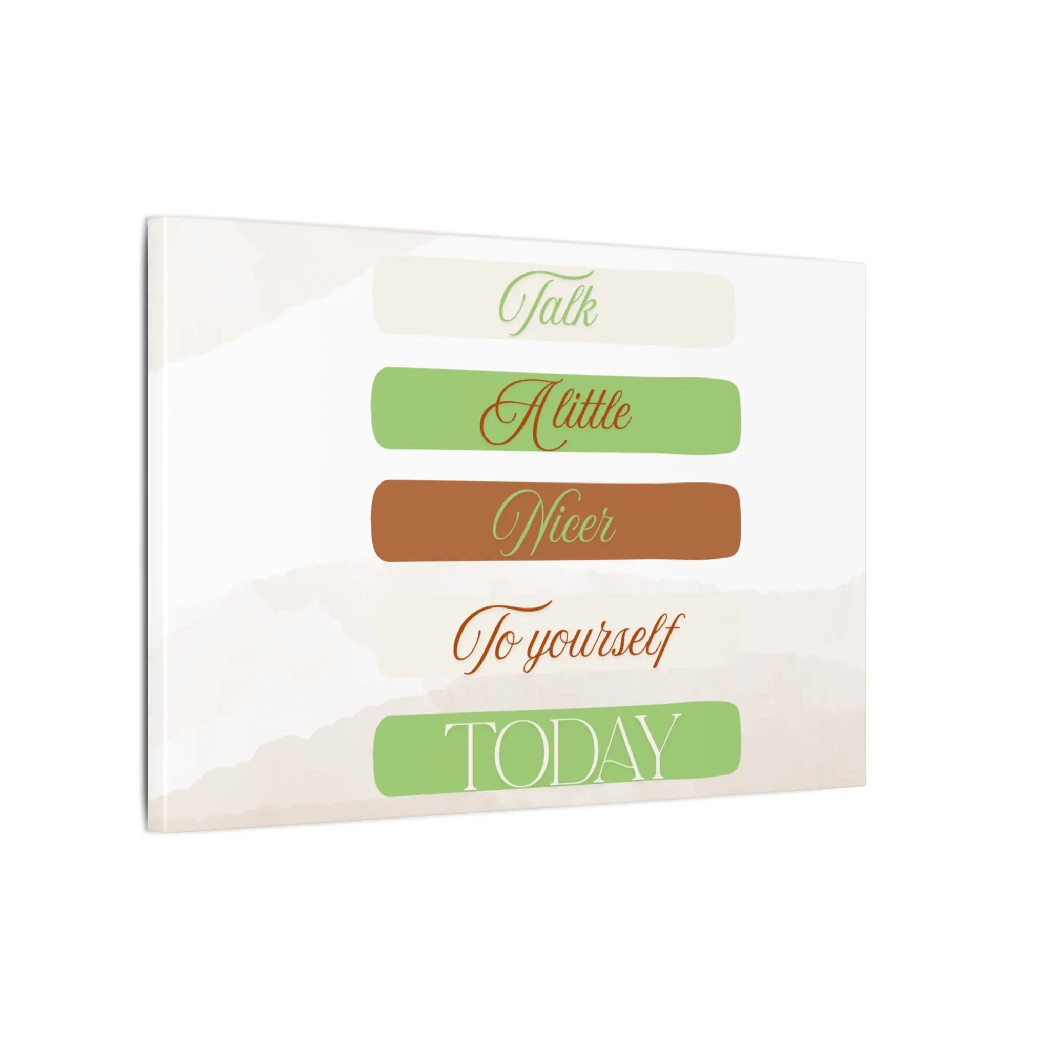 Self Talk Canvas Print Printify