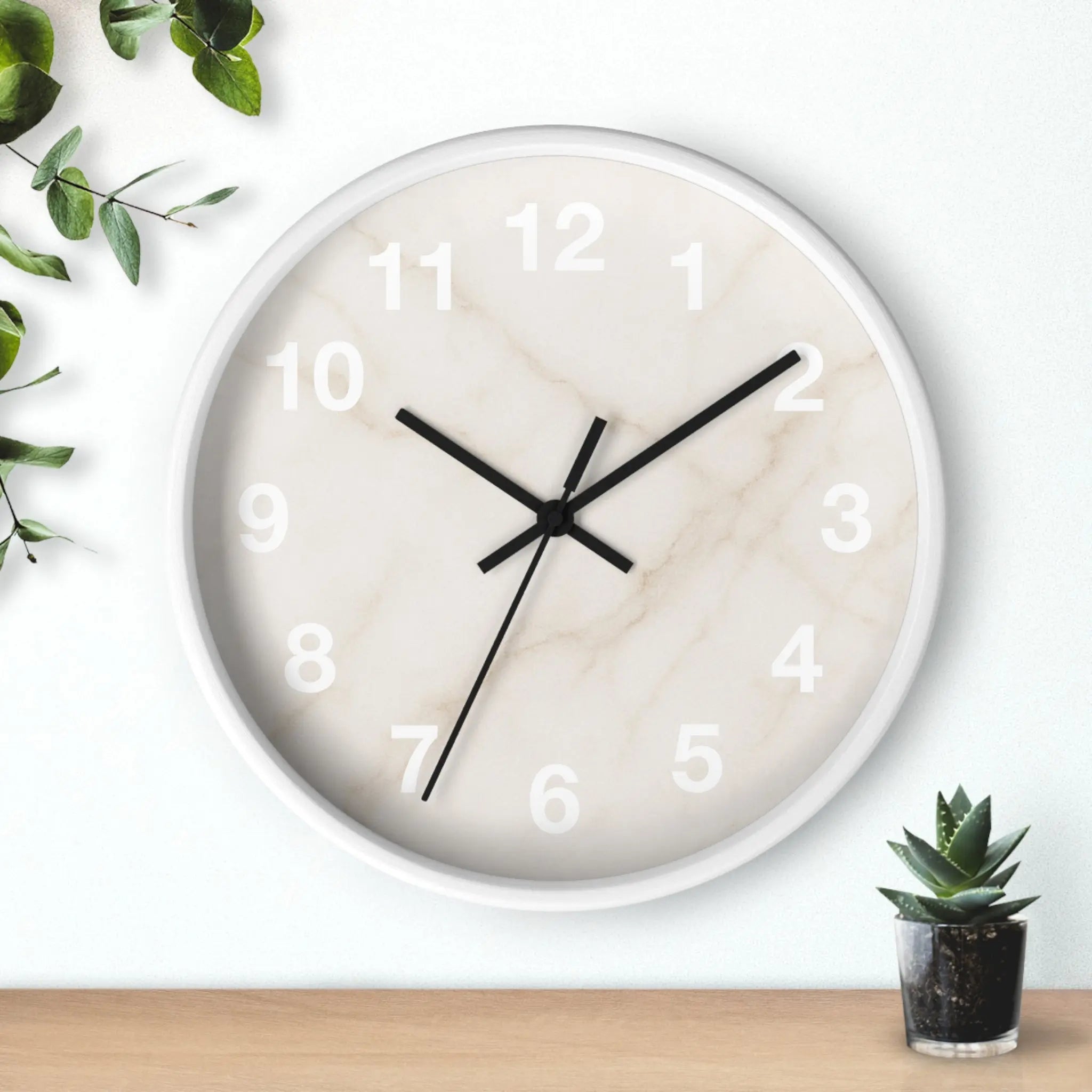 Marble Minimalist Wall Clock Printify