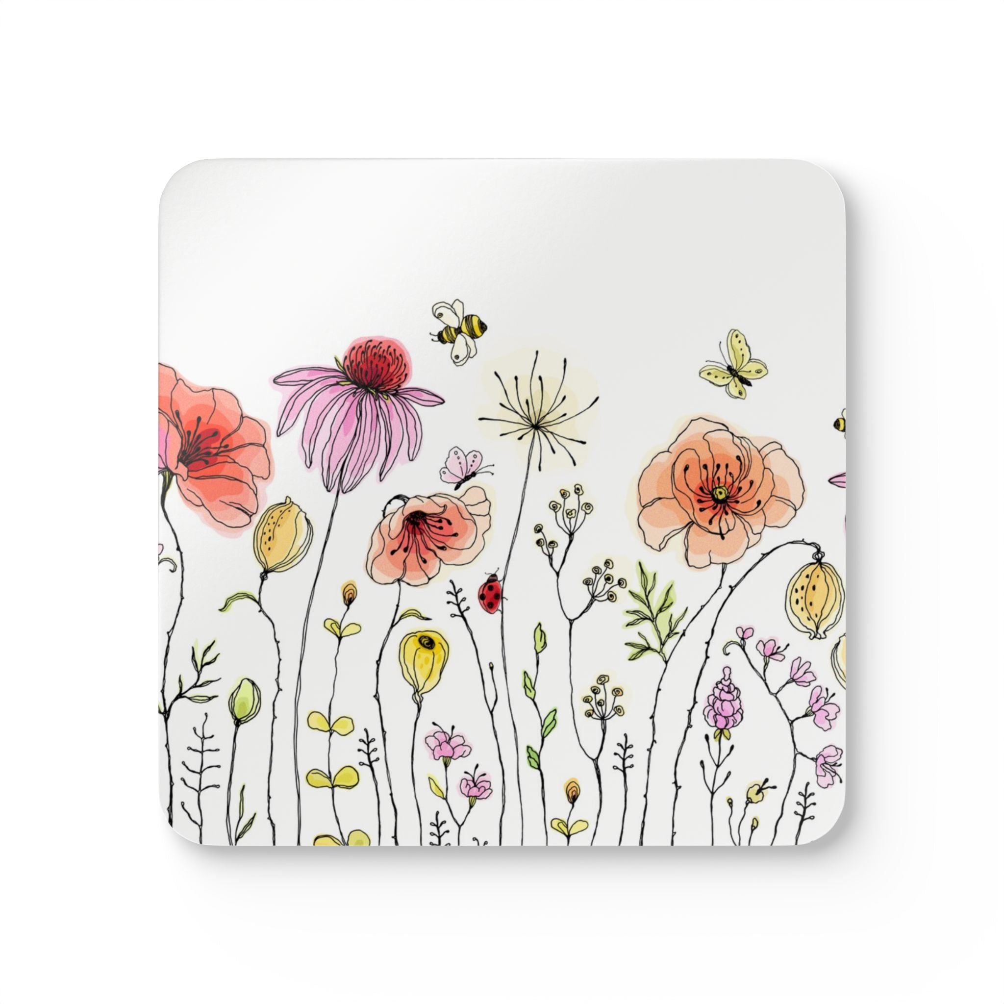 Floral Coaster Set