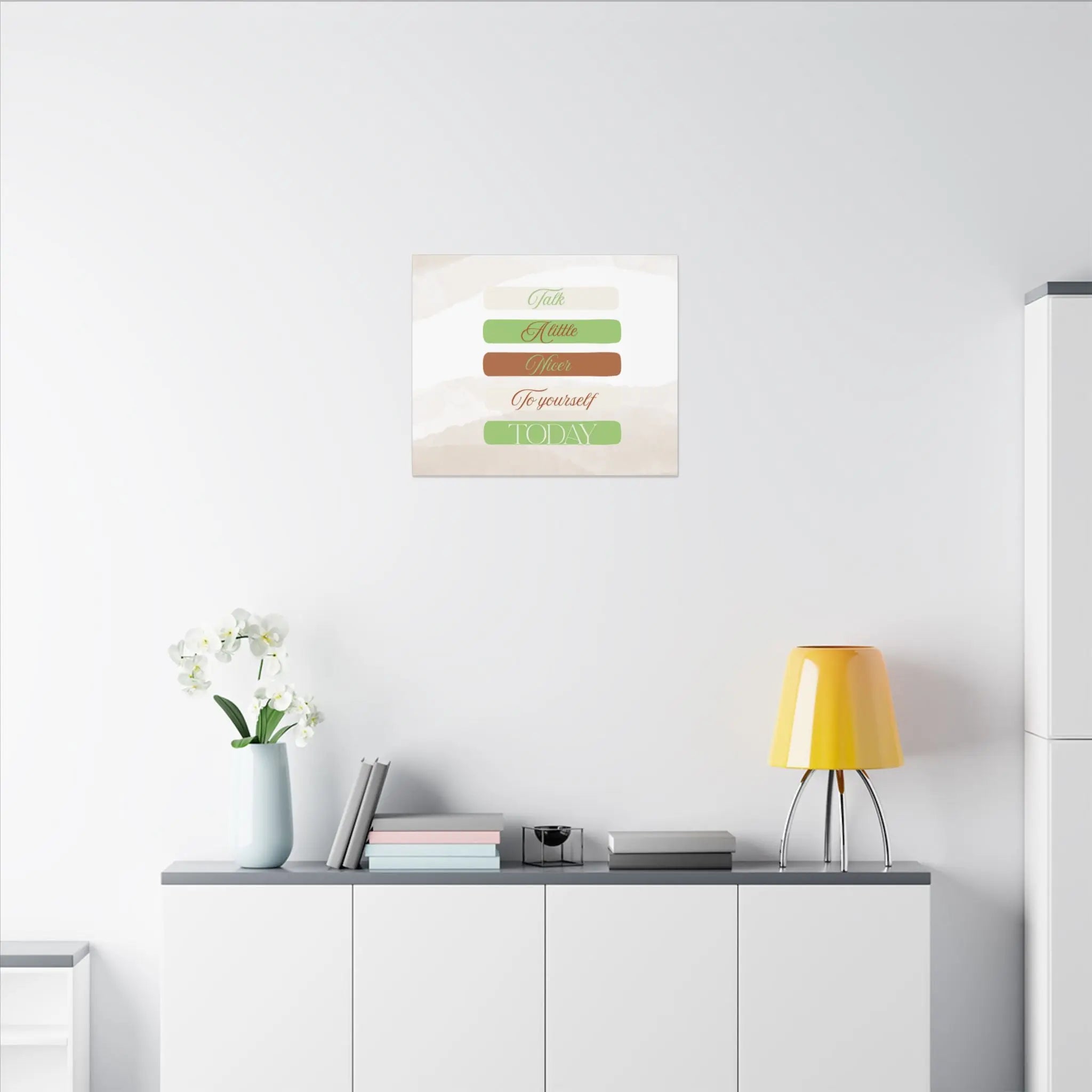 Self Talk Canvas Print Printify