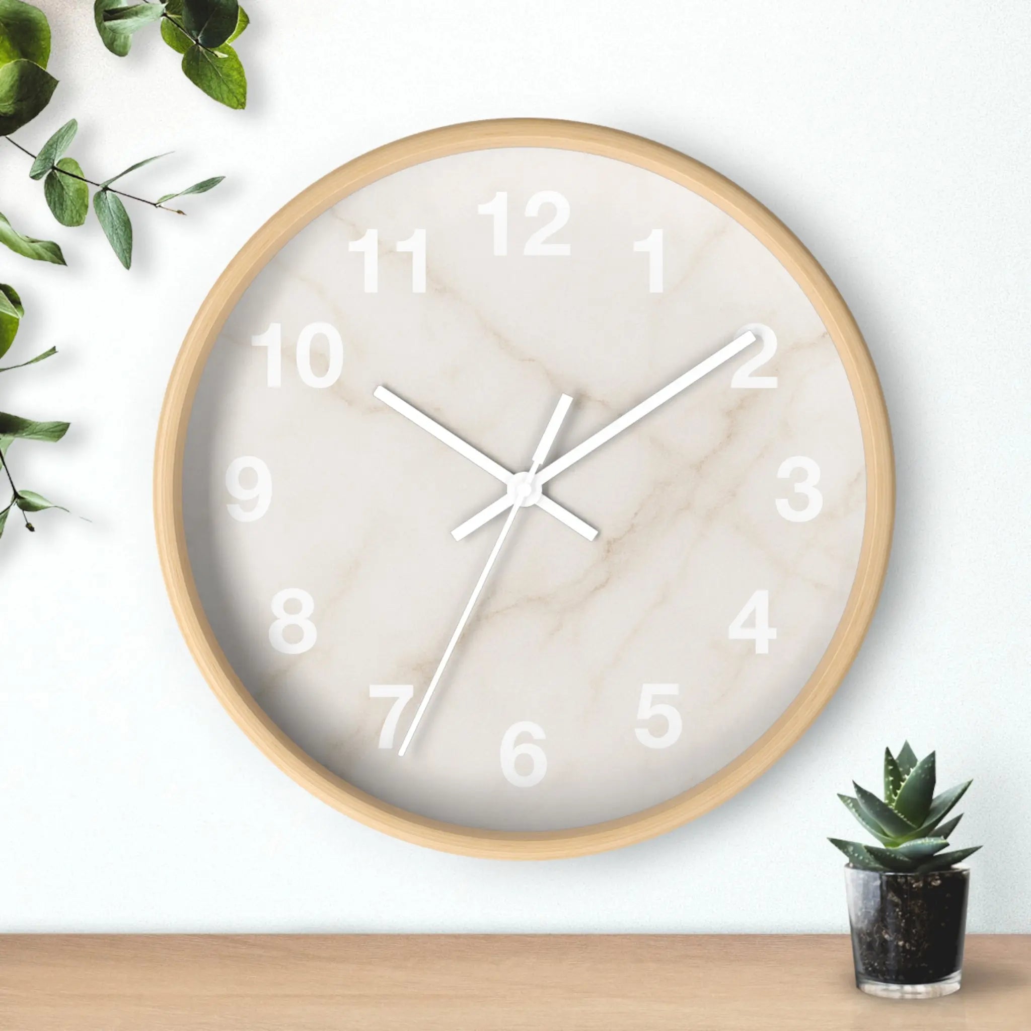 Marble Minimalist Wall Clock Printify