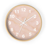 Pink Marble Wall Clock Printify