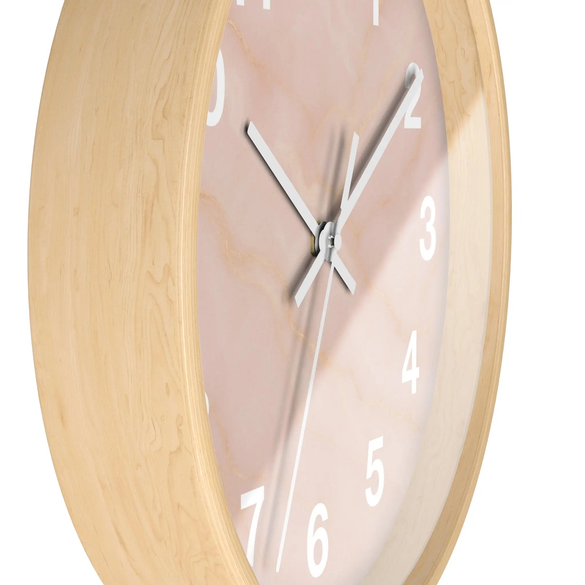 Pink Marble Wall Clock Printify
