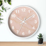 Pink Marble Wall Clock Printify