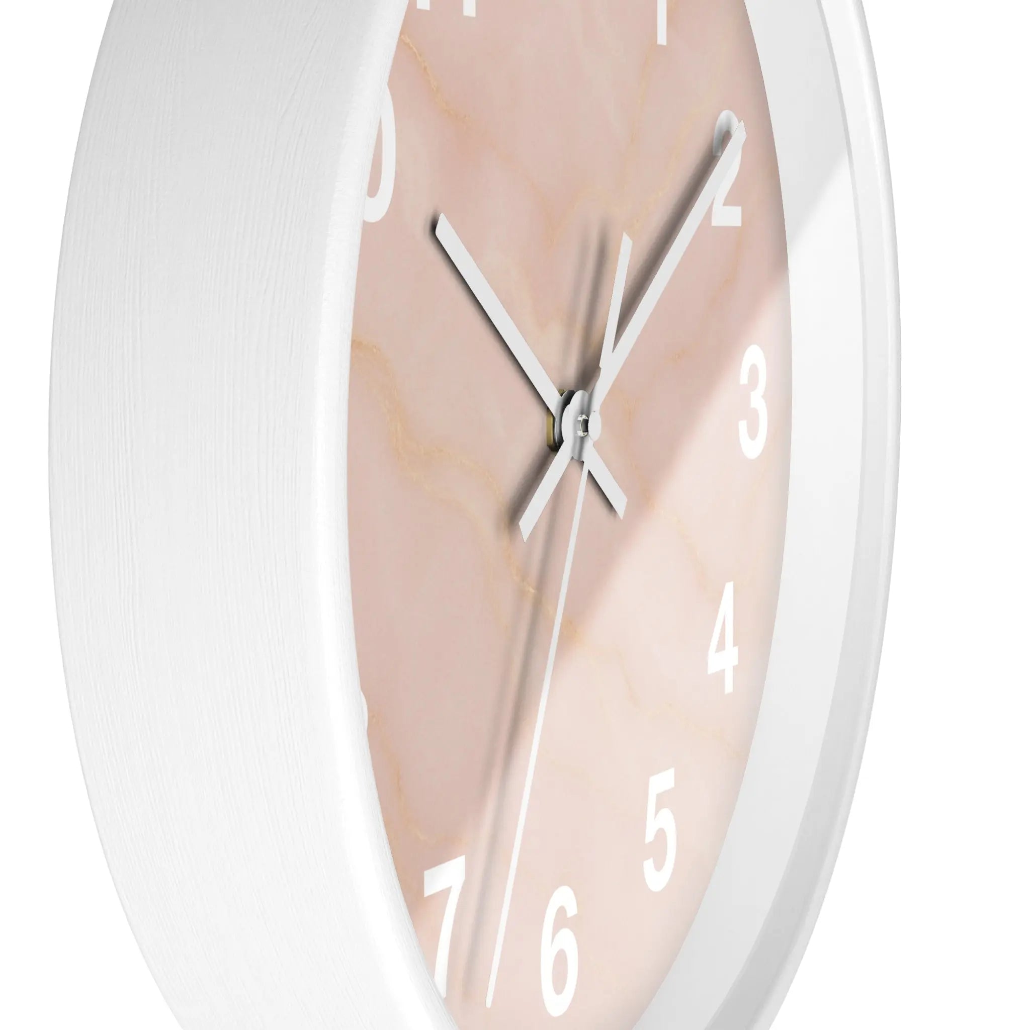 Pink Marble Wall Clock Printify