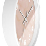 Pink Marble Wall Clock Printify