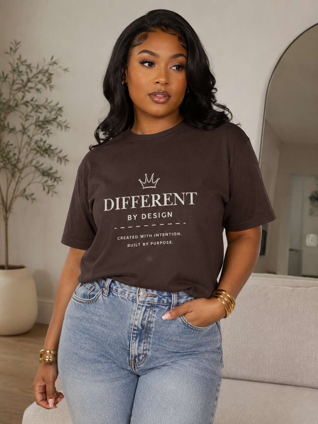 Different by Design Crew Neck Tee